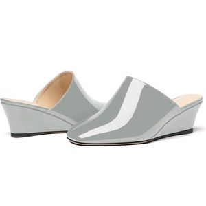 Wedge heel mules